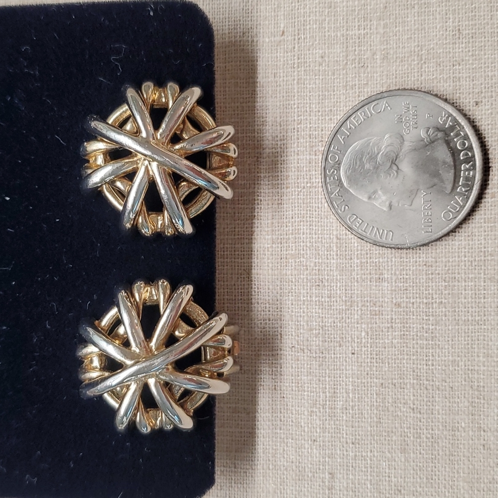 St. John vintage clip earrings